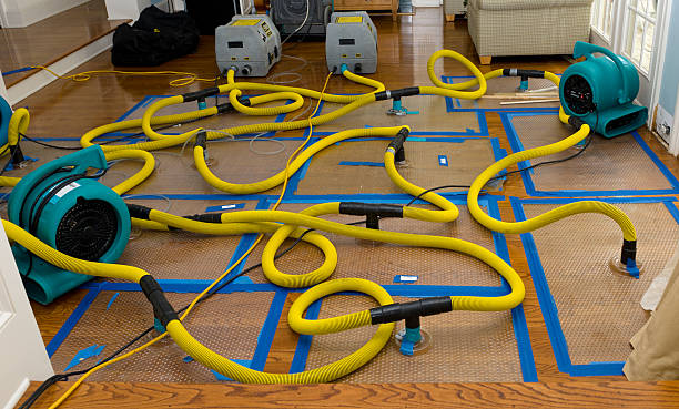 Professional Water Extraction technician working in March Air Reserve Base, CA